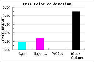 #80798D color CMYK mixer
