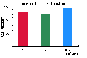 rgb background color #80798F mixer