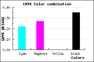 #8079A5 color CMYK mixer