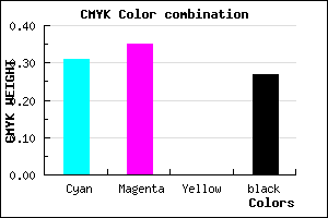 #8079B9 color CMYK mixer