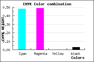 #807DF7 color CMYK mixer