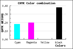 #807E9D color CMYK mixer
