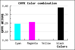 #807E9F color CMYK mixer