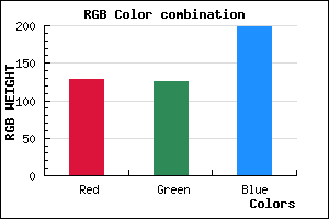 rgb background color #807EC7 mixer