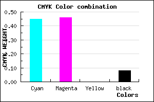 #807EEA color CMYK mixer