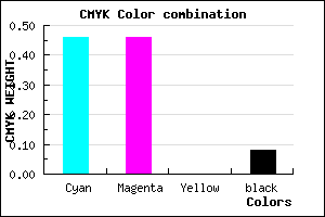 #807EEB color CMYK mixer
