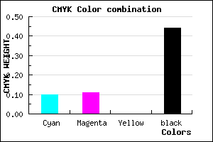 #807F8F color CMYK mixer