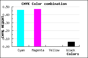 #807FEF color CMYK mixer