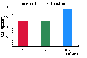 rgb background color #8080BC mixer