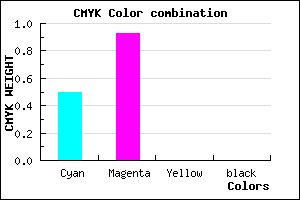 #8012FF color CMYK mixer