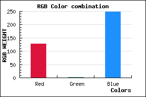 rgb background color #8002F8 mixer