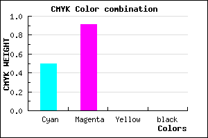 #8016FF color CMYK mixer