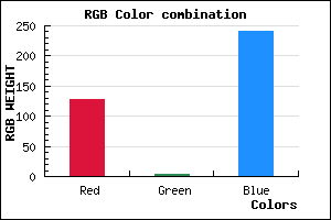 rgb background color #8003F0 mixer