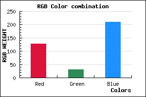 rgb background color #801FD1 mixer