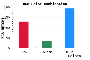 rgb background color #8023C1 mixer