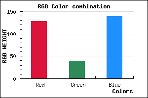 rgb background color #80278B mixer