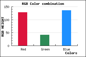 rgb background color #802A88 mixer
