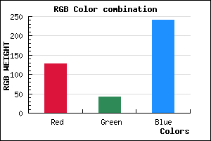 rgb background color #802AF0 mixer