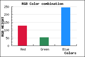 rgb background color #8035F5 mixer