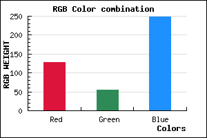 rgb background color #8036F8 mixer