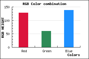 rgb background color #803C8A mixer