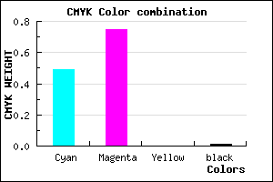 #803FFD color CMYK mixer