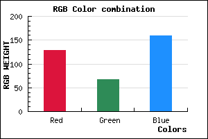 rgb background color #80439F mixer