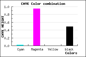 #800783 color CMYK mixer