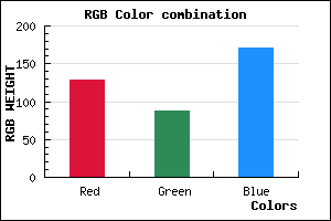 rgb background color #8057AB mixer