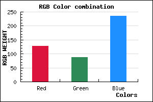 rgb background color #8058EC mixer