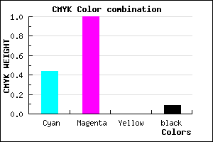 #8100E7 color CMYK mixer