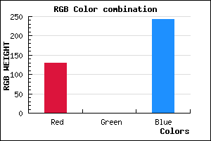 rgb background color #8100F3 mixer