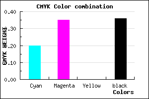 #816AA2 color CMYK mixer