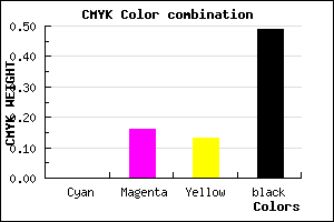 #816C70 color CMYK mixer