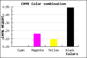 #816C76 color CMYK mixer