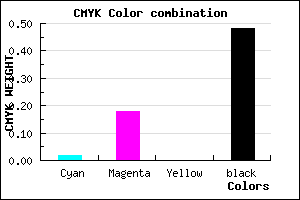 #816C84 color CMYK mixer