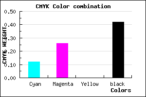 #816D93 color CMYK mixer