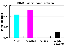 #816DE3 color CMYK mixer