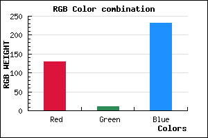 rgb background color #810BE7 mixer