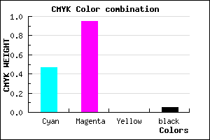 #810BF3 color CMYK mixer