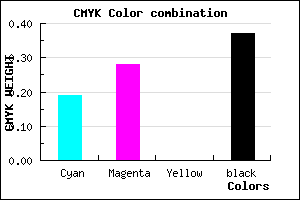 #8174A0 color CMYK mixer