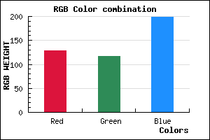rgb background color #8175C7 mixer