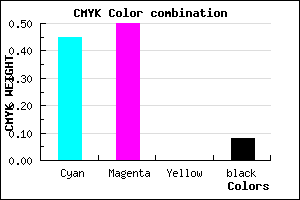 #8175EB color CMYK mixer
