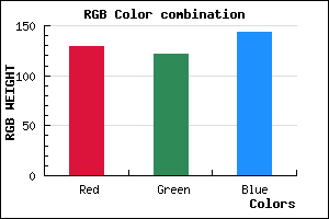 rgb background color #81798F mixer