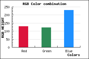 rgb background color #817AE6 mixer