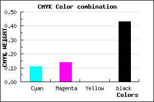 #817D91 color CMYK mixer