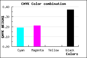 #817EA0 color CMYK mixer