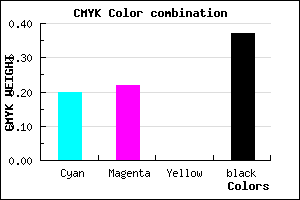 #817EA1 color CMYK mixer