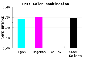 #817EB4 color CMYK mixer