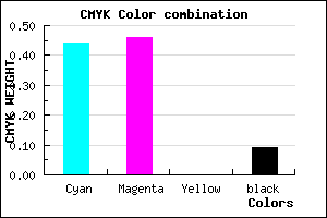 #817EE8 color CMYK mixer